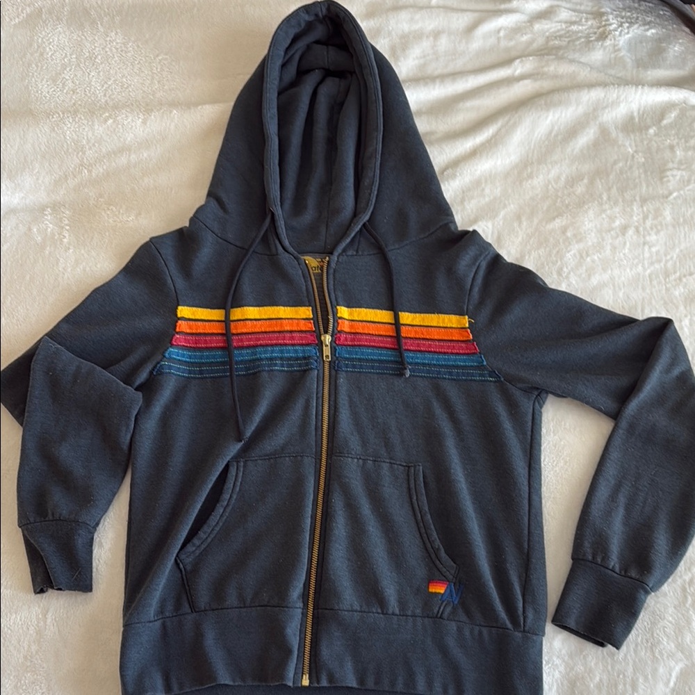 Aviator nation 5 stripe hoodie